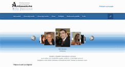 Desktop Screenshot of ambasadorka.sk